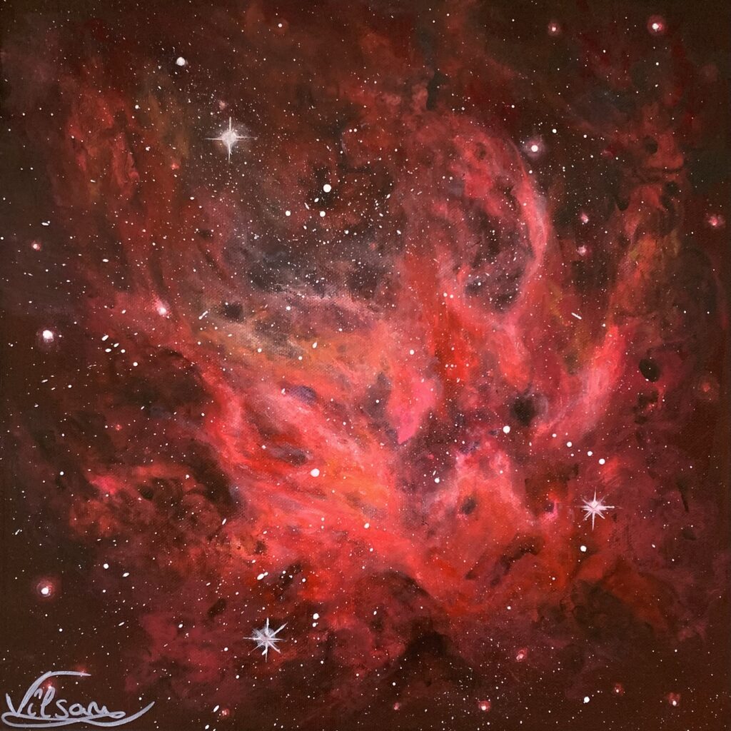 Interstellar 17,  space, stars, universe, art canvas painting, art, home painting